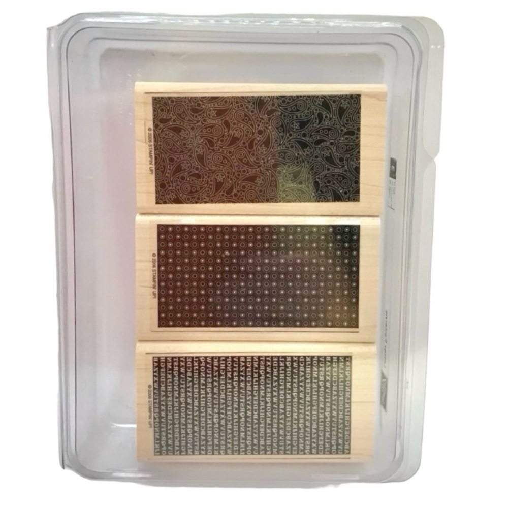 Stampin’ Up! 2006 “Letter Patterns” Rubber Stamp Set